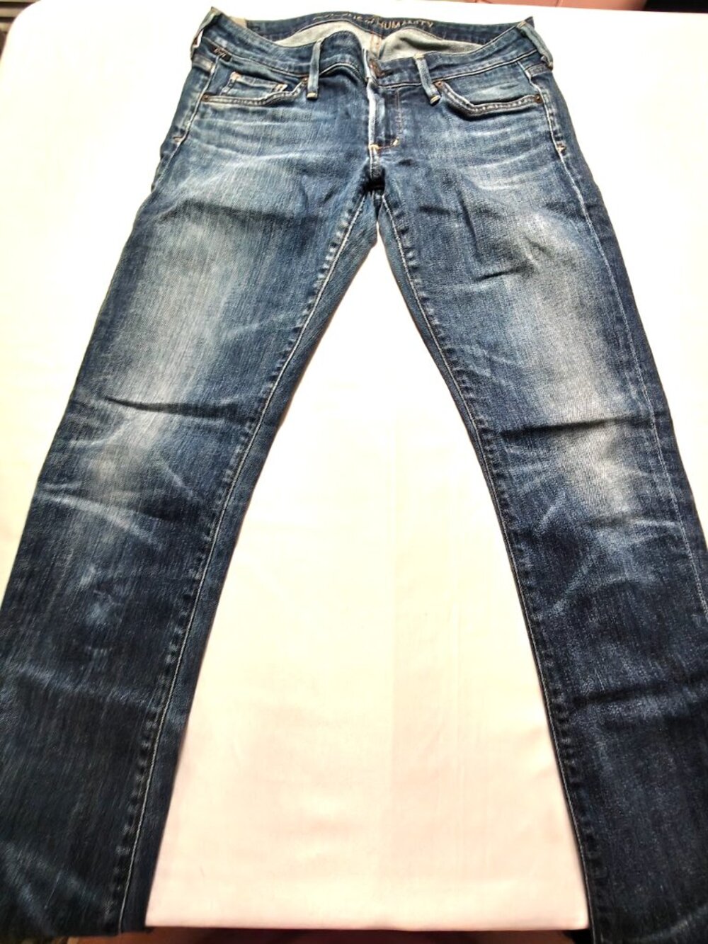 Citizens of Humanity Racer Low Rise Skinny Jeans Patina Dark Wash 27 Made in USA